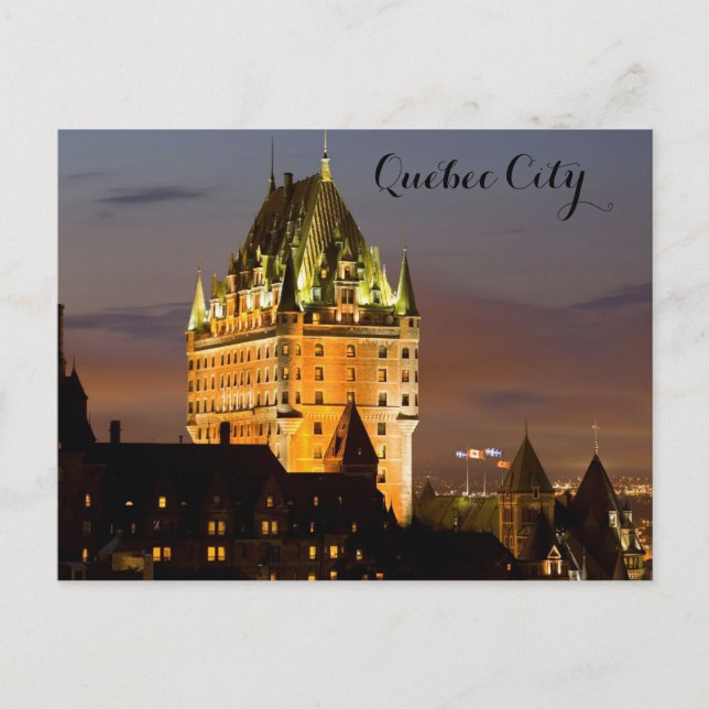 QUEBEC CITY POSTCARD VYKORT (Framsida)