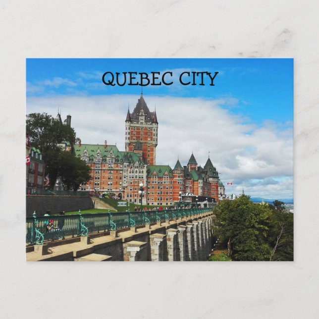 QUEBEC CITY POSTCARD VYKORT (Framsida)