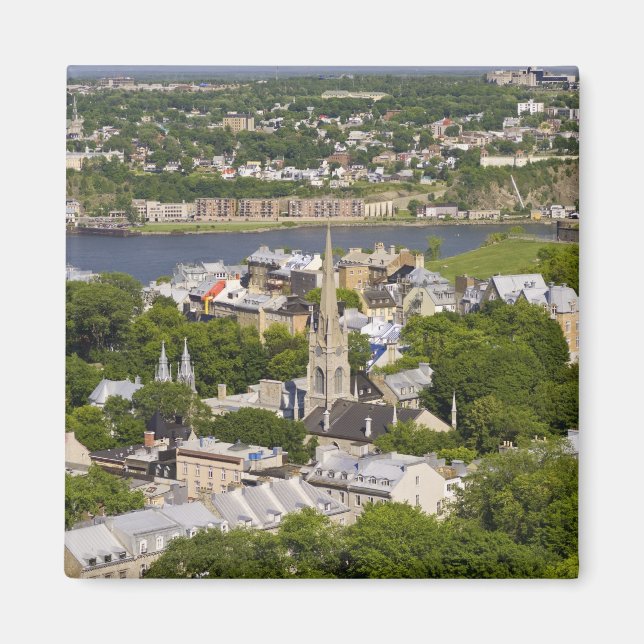 Quebec City, Quebec, Kanada. Tittar ned på Magnet (Framsidan)