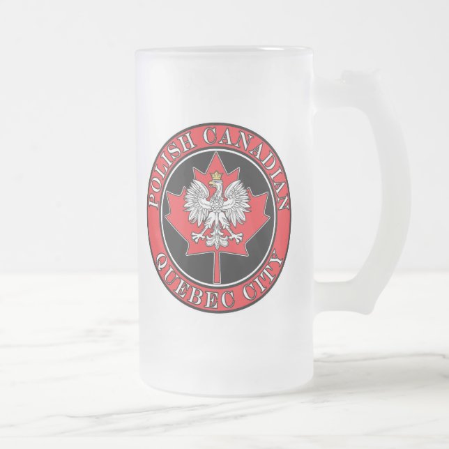 Quebec City Round, polska kanadensiska Löv Frostat Ölglas (Höger)