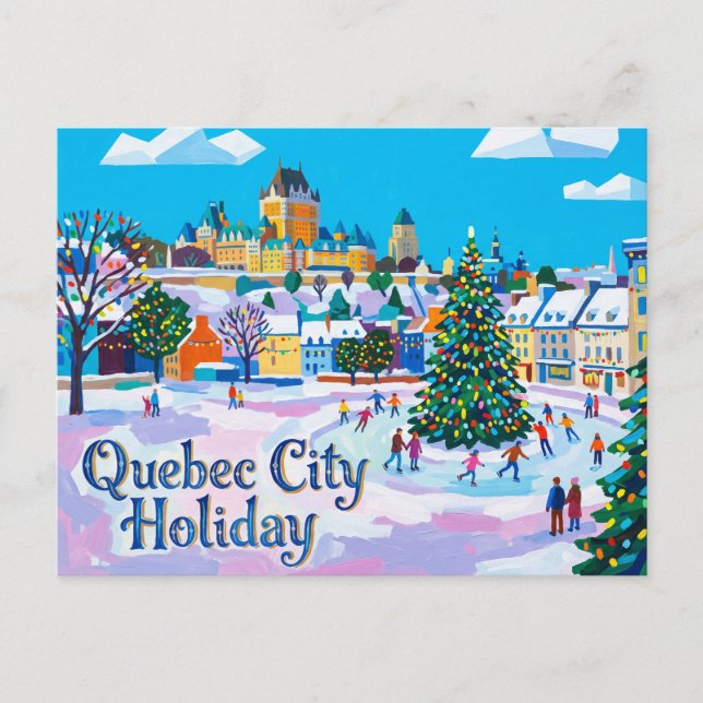 Quebec City Semester Kanada Vykort (Framsida)
