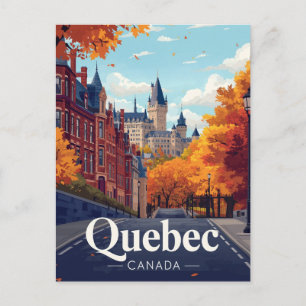 Quebec City Slott Hotel Landmark Vykort