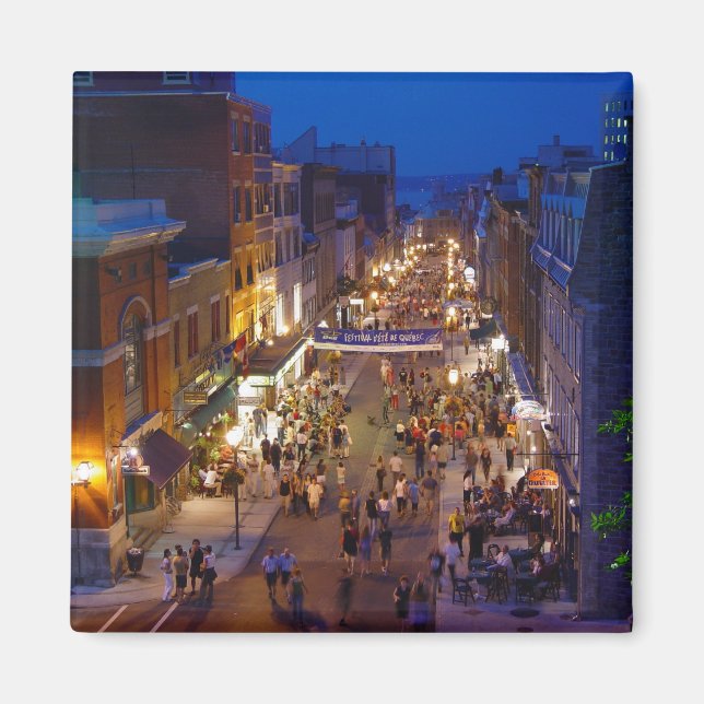 Quebec City Summer Festival Rue Saint-Jean Magnet (Framsidan)