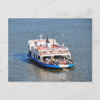 Quebec City till Levis Ferry Boat Postcard Vykort