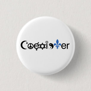 Quebec Coexister knäppas Knapp