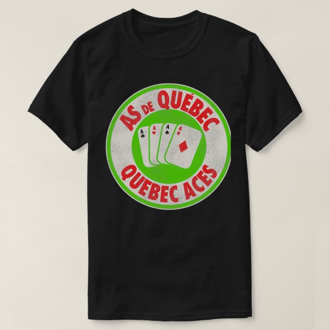 Quebec Ess Retro Defunct Ice Hockey T Shirt (Design framsida)