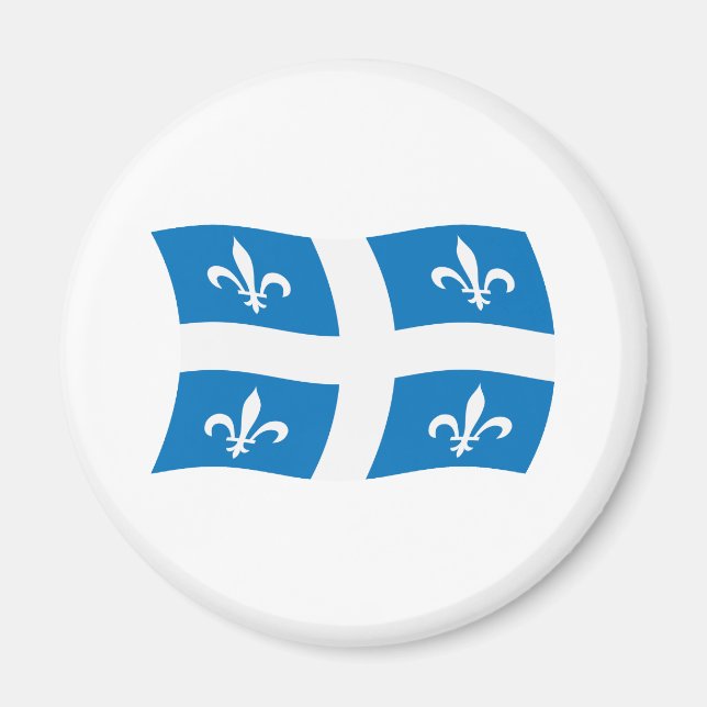 Quebec Flagg Magnet (Framsidan)