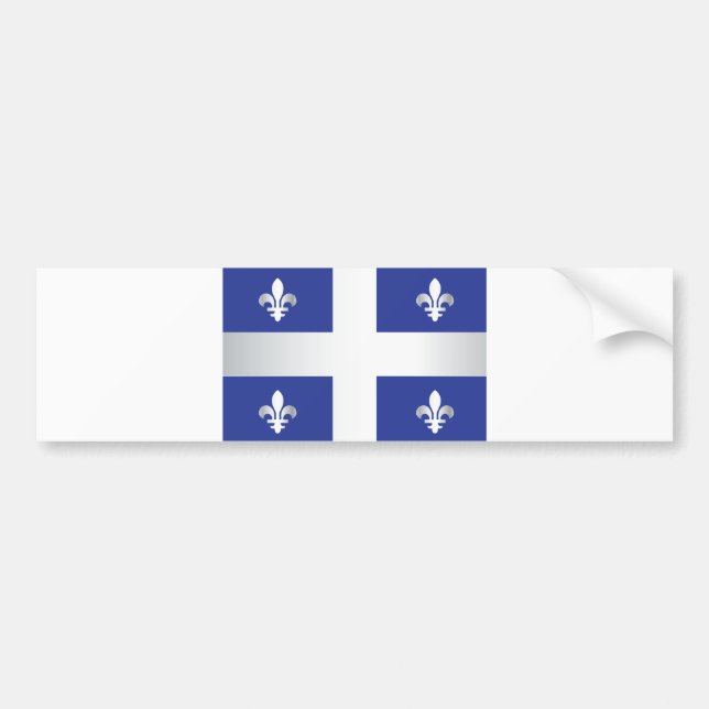 Quebec flagga bildekal (Framsidan)