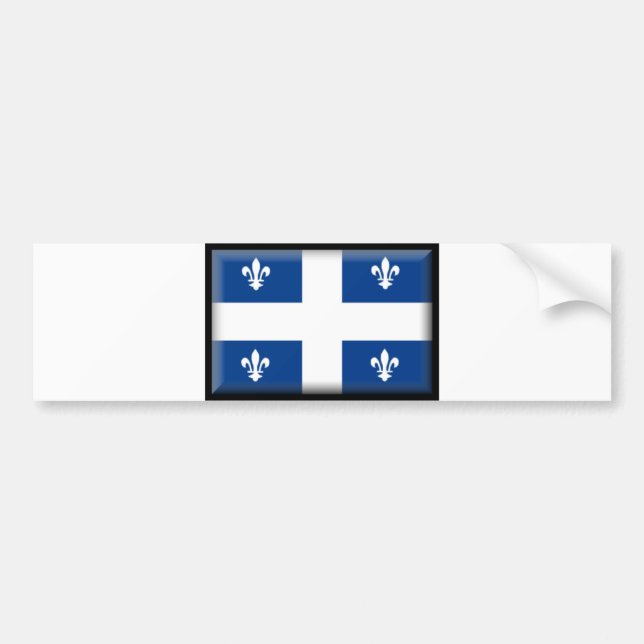 Québec flagga bildekal (Framsidan)