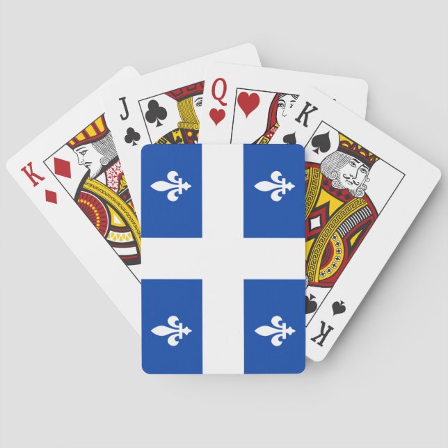 Quebec Flagga Casinokort (Baksidan)