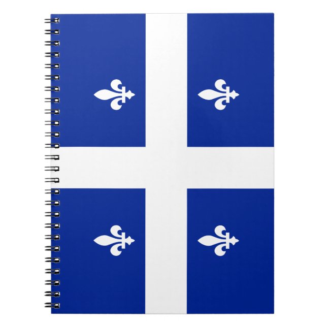 Québec flagga fleur de lys anteckningsbok (Framsidan)