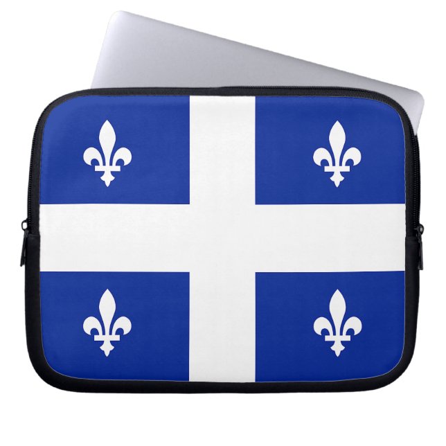 Quebec Flagga Laptop sleeve (Framsidan)