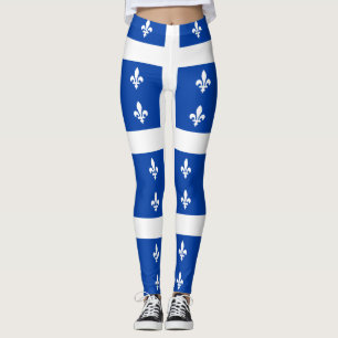 Quebec Flagga Leggings