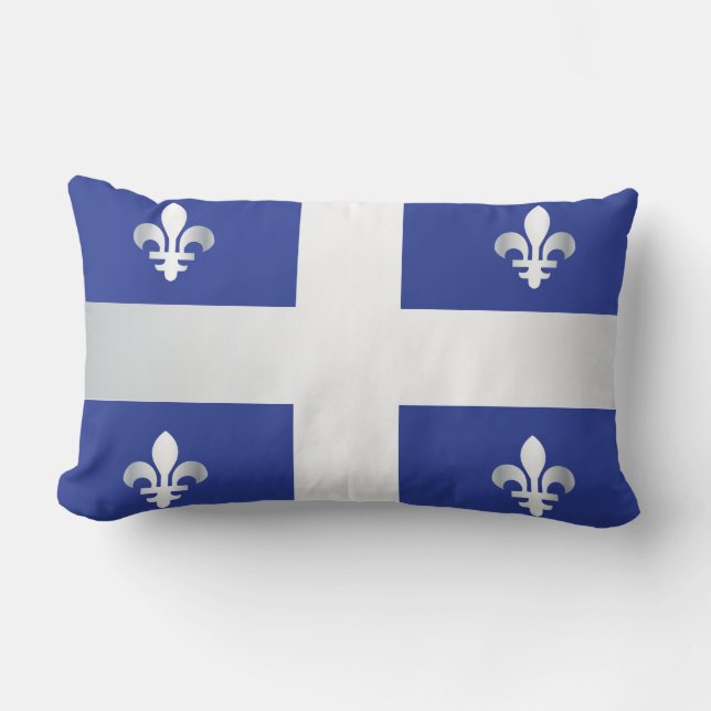 Quebec flagga lumbarkudde (Framsida)