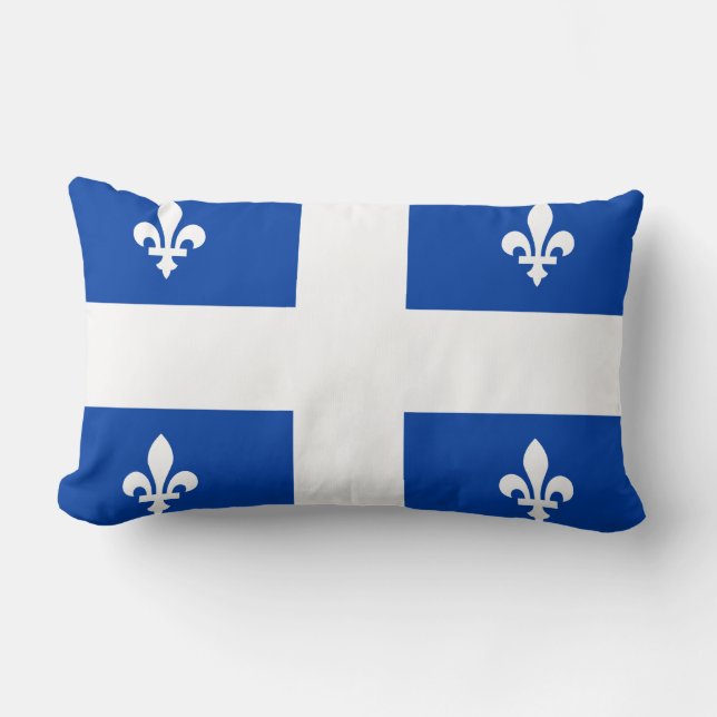 Quebec Flagga Lumbarkudde (Framsida)