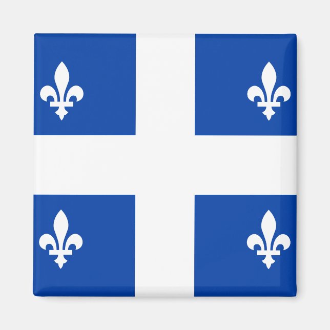 Quebec Flagga Magnet (Framsidan)