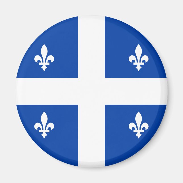 Quebec Flagga Magnet (Framsidan)