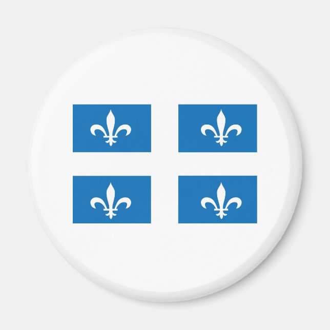 QUEBEC-FLAGGA MAGNET (Framsidan)