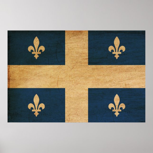 Quebec Flagga Poster (Framsidan)