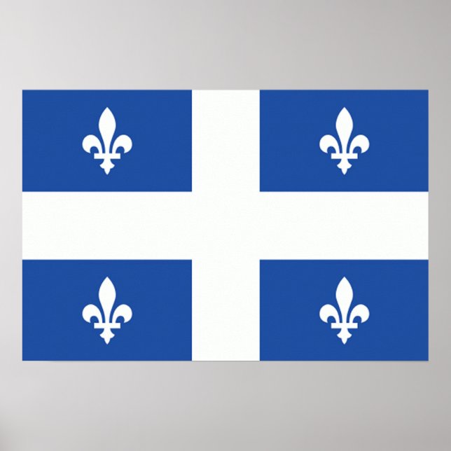 Quebec Flagga Poster (Framsidan)