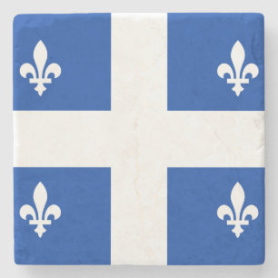 Quebec Flagga Stenunderlägg