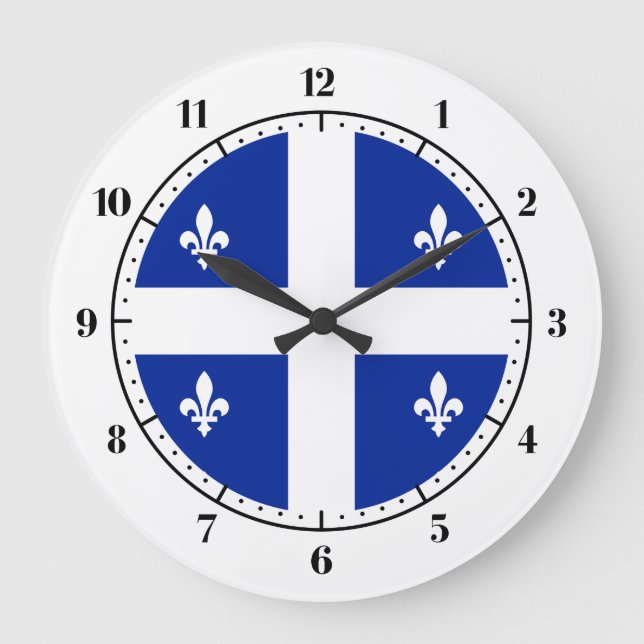 Quebec flagga stor klocka (Framsida)