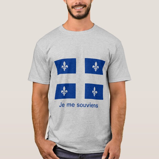 Quebec Flagga T-shirt (Framsida)