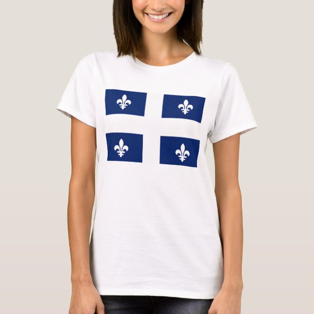 Quebec Flagga T-shirt (Framsida)