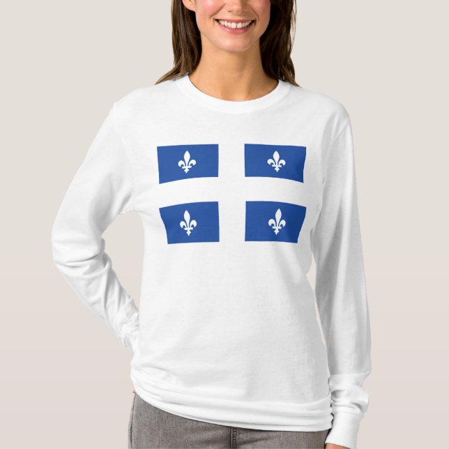 Quebec flagga tröja (Framsida)