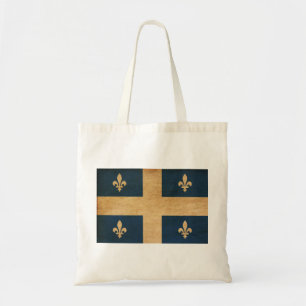 Quebec flagga tygkasse