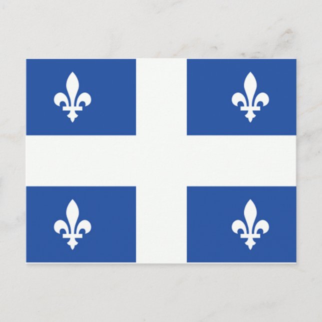 Quebec Flagga Vykort (Framsida)