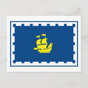 Quebec Flagga-vykort Vykort