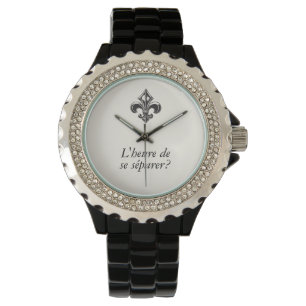 Québec fleur de lys DITT TEXT Separatistid Armbandsur