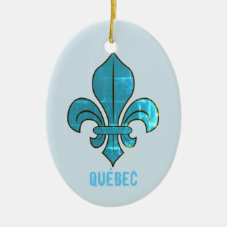 Québec Fleur de Lys Julgransprydnad Keramik