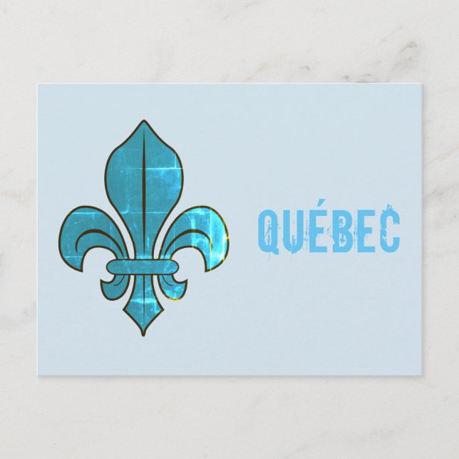 Québec Fleur de Lys Vykort (Framsida)