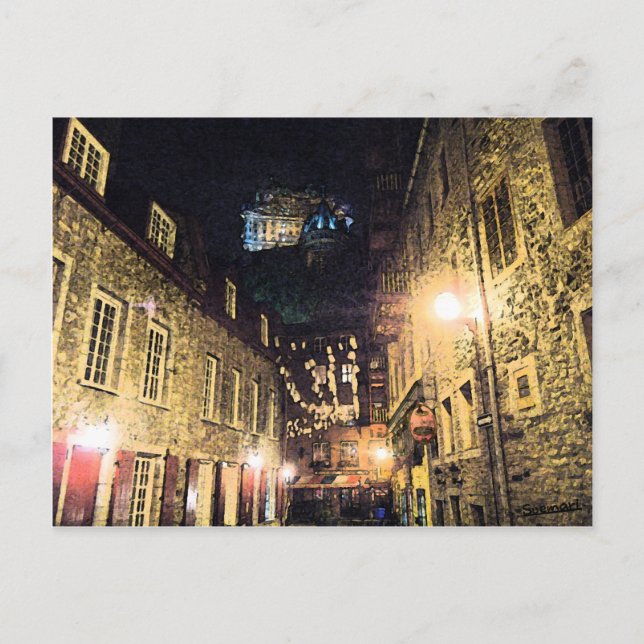 Quebec-gata Vykort (Framsida)