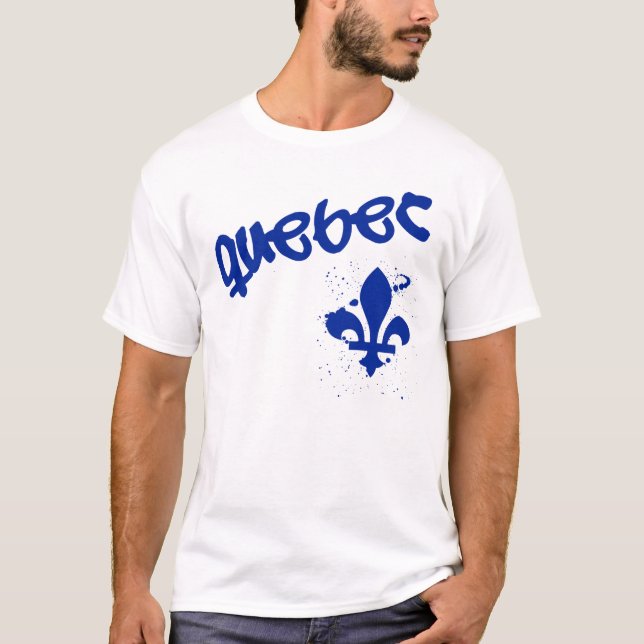 Quebec Graffiti Tee Shirt (Framsida)