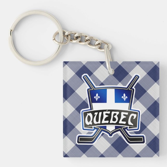 Quebec Hockey Flagga Logotyp (Framsidan)