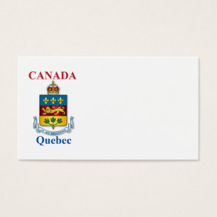 Quebec jackar arm visitkort