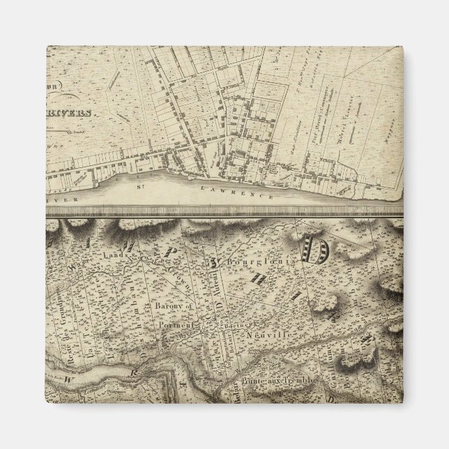 Quebec, Kanada 6 Magnet (Framsidan)