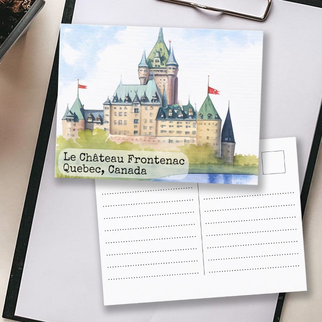 Québec Kanada  Akvarell Vykort (Skapare uppladdad)