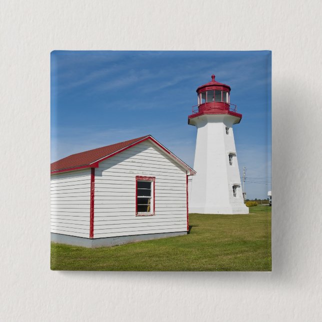 Québec, Kanada. Cap D'Espoir fyr. Knapp (Framsida)