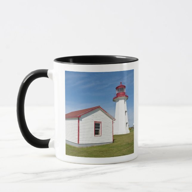 Québec, Kanada. Cap D'Espoir fyr. Mugg (Vänster)