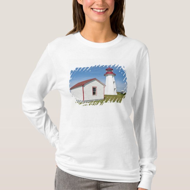 Québec, Kanada. Cap D'Espoir fyr. T Shirt (Framsida)
