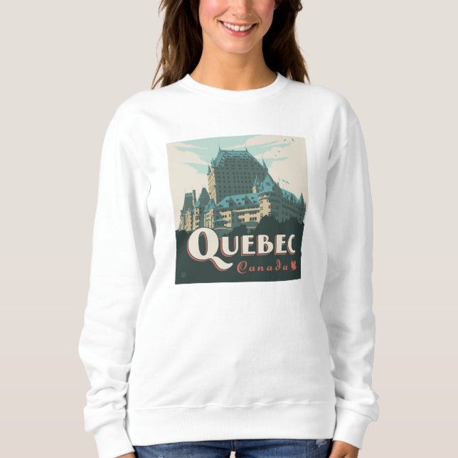 Quebec Kanada | Château Frontenac T Shirt (Framsida)