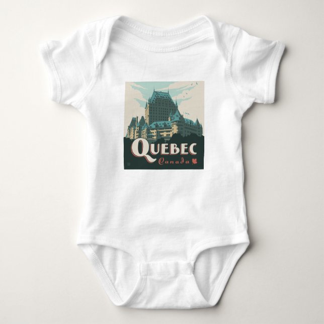 Quebec Kanada | Château Frontenac T Shirt (Framsida)