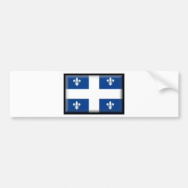 Quebec (Kanada) flagga Bildekal (Framsidan)