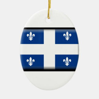 Quebec (Kanada) flagga Julgransprydnad Keramik