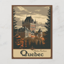 Québec, Kanada Hans Majestät Château Frontenac Vykort