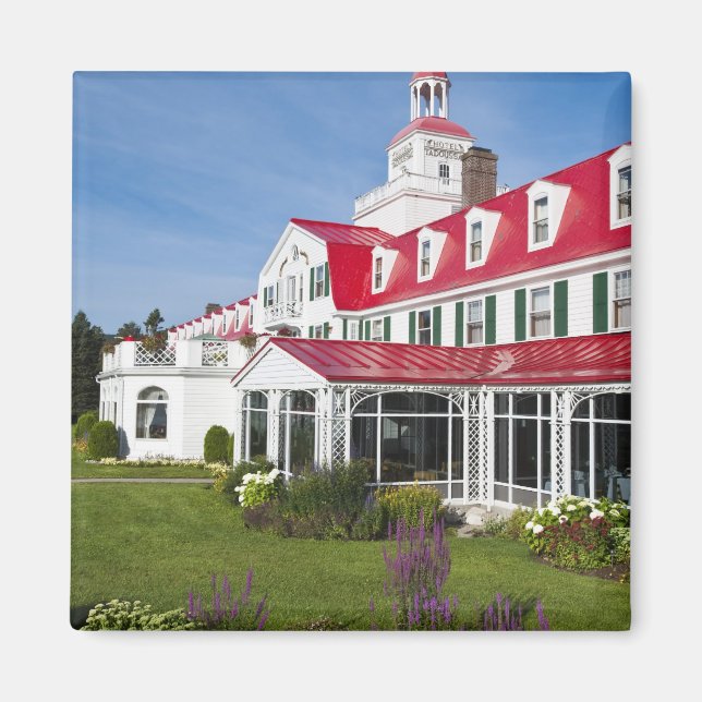 Quebec, Kanada. Historic Hotel Tadoussac, 2 Magnet (Framsidan)